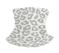 Ghetta Light Gray Leopard Print Pattern Headwrap Elastico Sportiva Passamontagna per Outdoor Arrampicata Escursionismo 25X50Cm
