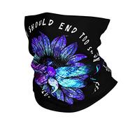Ghetta Nessuna Storia Dovrebbe Finire Troppo Presto - Sensibilizzazione sulla Prevenzione del Suicidio Protezione UV Sciarpa A Tubo Unisex Fascia per Capelli per Escursionismo Campeggio Ciclismo