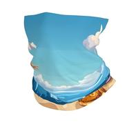 Ghetta Ocean Bottom Fish Shell Bandana Elastico Multiuso Scaldacollo per Yoga Escursionismo Donna 25X50Cm