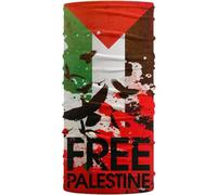 Ghetta per Il Collo con Bandiera della Palestina, Ghetta per Il Collo Antivento, Sciarpa Bandana Multifunzionale per attività All'aperto
