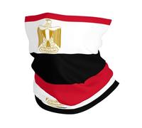 Ghetta per il collo con stampa bandiera egiziana per uomo donna maschera da sci sciarpa invernale scaldacollo per tutte le condizioni atmosferiche