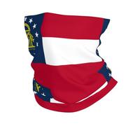 Ghetta per il collo con stampa della bandiera della Georgia per uomo donna maschera da sci sciarpa invernale scaldacollo per tutte le condizioni atmosferiche maschera per il viso