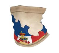 Ghetta per il collo con stampa della bandiera della Turingia Map03 per uomo e donna maschera da sci sciarpa invernale scaldacollo per tutte le condizioni atmosferiche