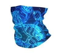 Ghetta per il collo con stampa fotografica con catena DNA per uomo donna maschera da sci sciarpa invernale scaldacollo per tutte le condizioni atmosferiche