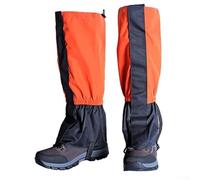 Ghetta per stivali da esterno per escursionismo e arrampicata, tiene fuori neve e acqua, fasce elastiche regolabili per il massimo comfort (arancione)