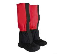 Ghetta per stivali da esterno per escursionismo e arrampicata, tiene fuori neve e acqua, fasce elastiche regolabili per il massimo comfort (rosso)