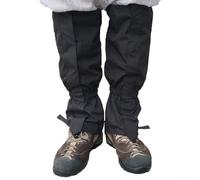 Ghetta per stivali da esterno per escursionismo e arrampicata, tiene fuori neve e acqua, fasce elastiche regolabili per il massimo comfort (nero)