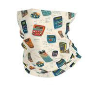 Ghetta Retro Calculator Pattern Print Headwrap Elastico Multiuso Passamontagna per Pesca Outdoor attività 25X50Cm
