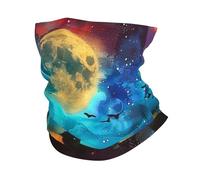 Ghetta Wolves Moon Wolf Wild Animal Thickets Watercolor Colorful Fascia per Capelli Multiuso Elastico Scaldacollo per Yoga attività Escursionismo 25X50Cm
