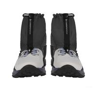 Ghette basse da sentiero, ghette per scarpe da passeggio, ghetta bassa regolabile e stabile, ghetta bassa per sentieri, ideale per escursioni, impermeabile, resistente alla sabbia (nero)