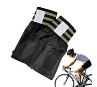 Ghette da ciclismo da uomo, riflettenti, di sicurezza, per mountain bike | Gato - Ghette regolabili per scarpe da trekking, impermeabili, traspiranti, ghette basse