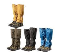 Ghette da trekking per uomo e donna, ghette da neve impermeabili 200D con | Cinghie, gamba traspirante per protezione per trail running, campeggio, fango, neve, colore nero