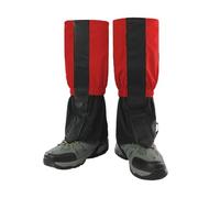 Ghette For Le Gambe, Copriscarpe Da Trekking E Alpinismo, Ghette Regolabili E Pieghevoli, For Escursionismo Sulla Neve, Alpinismo, Campeggio(Red)