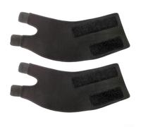 Ghette impermeabili corte per escursionismo - Protezione leggera per gambe in silicone nylon con 2 cinghie - Ghette antipolvere per esterni unisex nero 52 cm