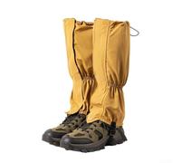 Ghette impermeabili da trekking per uomini e donne, protezioni per gambe da neve per passeggiate con poliestere 200D resistente all'abrasione, protezione dal fango per trail running, (giallo)