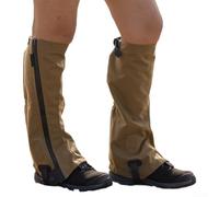 Ghette leggere da escursionismo, tessuto 500D resistente all'abrasione, antivento e idrorepellente, protezione per le gambe per campeggio, trekking, passeggiate, neutro (S/M)