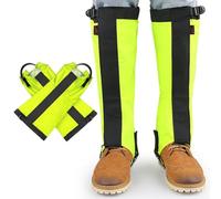 Ghette per gambe all'aperto, estese multifunzionali, escursionismo, sci, sabbia, insetti, traspiranti, scaldamuscoli per alpinismo nel deserto (verde, L)