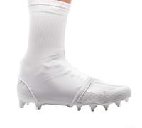 Ghette per tacchetti da calcio per giovani, proteggono le scarpe dallo sporco durante il calcio e per le attività di lacrosse (bianco)