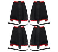 Ghette Traspiranti Elasticità per Trekking e Ciclismo Ghette | traspirabilitÃ , elasticitÃ superiore, comfort prolungato, perfetto per ciclismo e trekking intenso(Black 2 pairs)