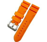 GHFHSG Cinturino in gomma 24 mm 26 mm cinturino in silicone adatto per Panerai sommergibile Luminor PAM verde blu impermeabile bracel, 26mm, agata