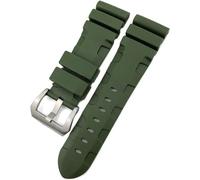 GHFHSG Cinturino in gomma 24 mm 26 mm cinturino in silicone adatto per Panerai sommergibile Luminor PAM verde blu impermeabile bracel, 26mm, agata