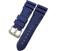 GHFHSG Cinturino in gomma 24 mm 26 mm cinturino in silicone adatto per Panerai sommergibile Luminor PAM verde blu impermeabile bracel, 24mm, agata