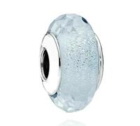 GHFNJYH Perline in vetro arcobaleno cosmico con ciondoli a forma di fiore colorato in argento sterling 925, adatte per braccialetti da donna -AMC013080