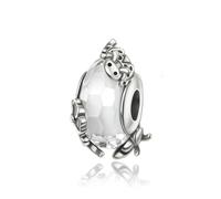 GHFNJYH Perline in vetro arcobaleno cosmico con ciondoli a forma di fiore colorato in argento sterling 925, adatte per braccialetti da donna - CUL062