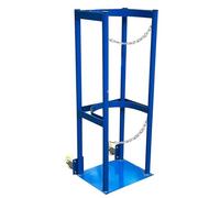 GHFXSCV Carrello portabombole autoportante e Robusto con Maniglia e Supporto Organizer per Lo stoccaggio Sicuro e Il Facile Trasporto di bombole di Ossigeno, propano, CO2 e azoto.