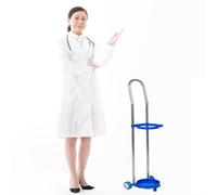 GHFXSCV Carrello portabombole di Gas, Silenzioso e Leggero, con Ruote per Un Facile stoccaggio e Trasporto in Ambienti Medici e Domestici.