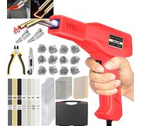 Ghguole 220W Saldatore per Plastica,2 in 1 Saldatrice Plastica | Saldatura Plastica,Kit Riparazione Paraurti Auto con 800pcs Graffettes&64pcs Bacchettes e 2 spatola per Auto Paraurti/Ricambi