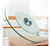 GHHDPDMJ 50/60/70CM Tavolo da Pranzo Giradischi Rotondo Trasparente Vassoio Rotante Centrotavola Vassoio da Portata con Cuscinetto Silenzioso Espositore da Tavolo Piastra Girevole Piatto Girevole in