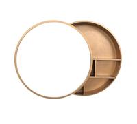GHHDPDMJ Armadietti con Specchio da Bagno in Legno massello, armadietto con Specchio da Bagno con Design Push-Pull, Materiali ecocompatibili, Specchio da Bagno in Legno con Specchio al Mercurio ad al