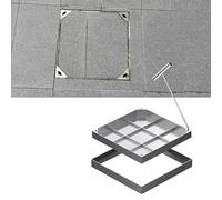 GHHDPDMJ Coperchio di ispezione in Acciaio Inossidabile ad Alta Resistenza, capacità di carico di 2,6 tonnellate, Resistente Coperchio in Metallo per piazze, Strade, Cortili - 19,6x19,6 Pollici (50x5