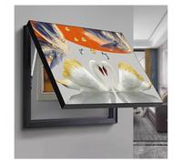GHHQQZ Dipinti Scatola Decorativa Ripiano Orizzontale Copri Quadro Elettrico Nascondi Contatore Accanto alla Libreria dello Studio(C,35x45cm)