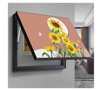 GHHQQZ Dipinti Scatola Decorativa Ripiano Orizzontale Copri Quadro Elettrico Nascondi Contatore Accanto alla Libreria dello Studio(E,40x50cm)