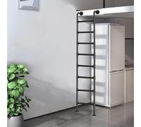 GHHVFEC Scala di Emergenza in Metallo da Parete per soppalco, Altezza 48 Piedi, Accesso al pozzo della Finestra del seminterrato, Scala a pioli per Letto Singolo, per dormitori e appartame