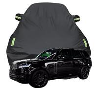 GHHVM Telo Copriauto per Range Rover First Edition, Telone Esterno Impermeabile Traspirante Antigrandine Protezione dal Sole E dalla Polvere,Black-Plus-Cotton