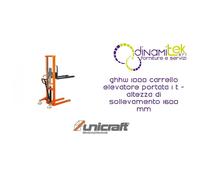 GHHW 1000 CARRELLO ELEVATORE PORTATA 1 T - ALTEZZA DI SOLLEVAMENTO 1600 MM UNICR
