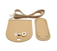 GHHZML Borsa in Pelle Fai da Te 1 Set di Borse a Mano Fatte a in Pelle con Accessori for Il Pacchetto Hardware Borsa a Spalla Cinghie Zaino da Donna Fai Te(Khaki G)