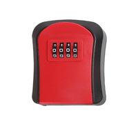 GHHZML Cassetta Chiavi con Codice Scatola di sicurezza con codice password a 4 cifre for esterni, senza chiave, for la casa, in plastica, scatola for riporre segreti(RED)