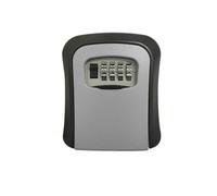 GHHZML Cassetta Chiavi con Codice Scatola segreta portaoggetti da parete for chiavi, codice di sicurezza con password a 4 cifre, senza chiave, cassaforte for casa(Gray)