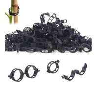 GHHZML Clip per Innesti Giardinaggio Clip di Supporto for Piante Plastica for Il Fissaggio delle Vite Pomodoro da Giardino Riutilizzabili(Black,300)
