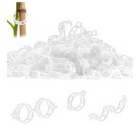 GHHZML Clip per Innesti Giardinaggio Clip di Supporto for Piante Plastica for Il Fissaggio delle Vite Pomodoro da Giardino Riutilizzabili(White,100)