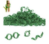 GHHZML Clip per Innesti Giardinaggio Clip di Supporto for Piante Plastica for Il Fissaggio delle Vite Pomodoro da Giardino Riutilizzabili(Green,100)