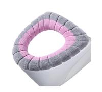 GHHZML Cuscino per Sedile WC 1 pz Scaldabagno WC Lavabile Morbido Sedile Copriwater Tappetino Cuscino Accessori Universale(Pink Grey)