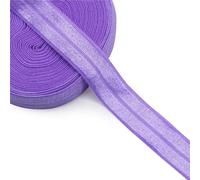 GHHZML Elastico per Cucito 5 Iarde/Lotto 5/8" 15mm Nastro Elastico Solido Elastici Pieghevoli Spandex Satin Band Pizzo Cucito Accessori for Indumenti Fai da Te(Purple501)