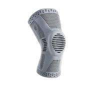 GHHZML Ginocchiera Sportiva 1 Paio di Supporti for Ginocchio for Sport Primavera Cuscinetti in Silicone protettori Ginocchiere for la Corsa Basket Calcio Protezione del(Gray,L)