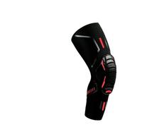GHHZML Ginocchiera Sportiva 1 PC Sport Ginocchio Supporto Compressione Ginocchiere Antiurto for la Corsa Ginocchiera Unisex(1 Piece Black Red,XL)