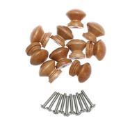 GHHZML Maniglie In Legno 10 pezzi Hardware armadio guardaroba tira comò montaggio mobili maniglia della porta manopola del cassetto in legno per il Gabinetto(2.8cm)